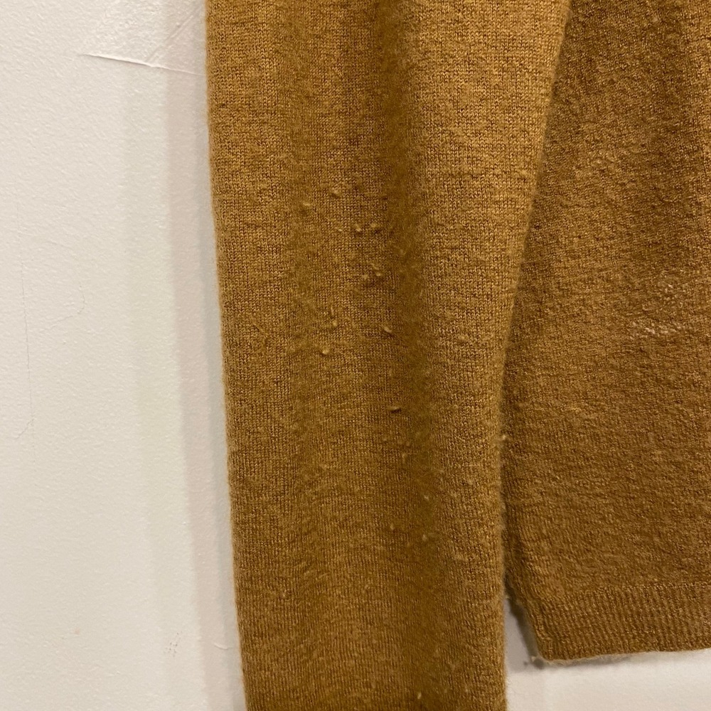Vince 100% Cashmere Turtleneck Sweater Camel Brown XS Long Sleeve Knit - Picture 4 of 7